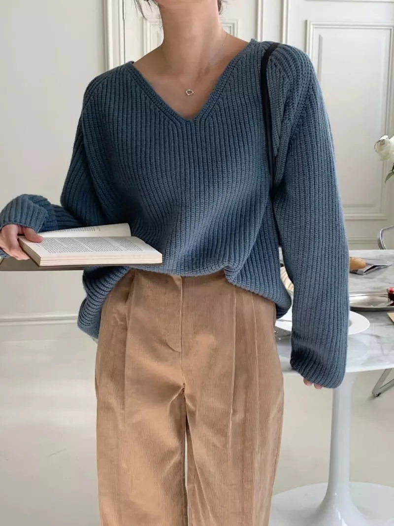 Ff - Korean Women Fashion - #thatsdarling - Tarin Knit Tee - 9
