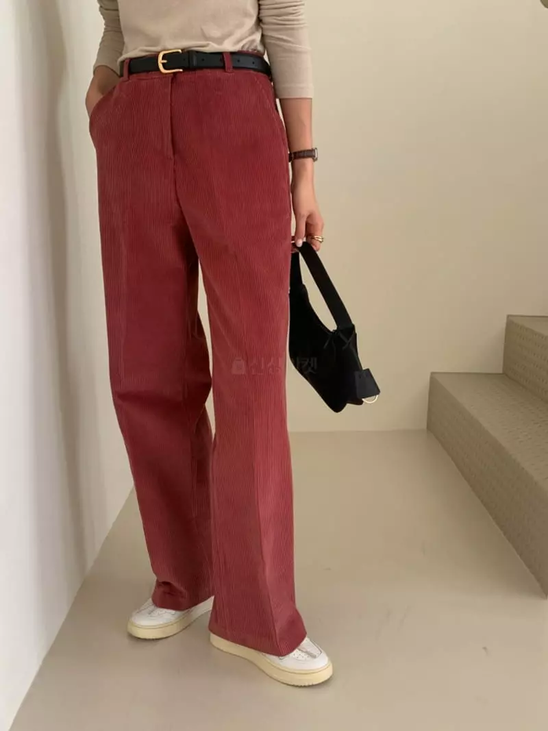 Ff - Korean Women Fashion - #thatsdarling - Corduroy Pants - 7