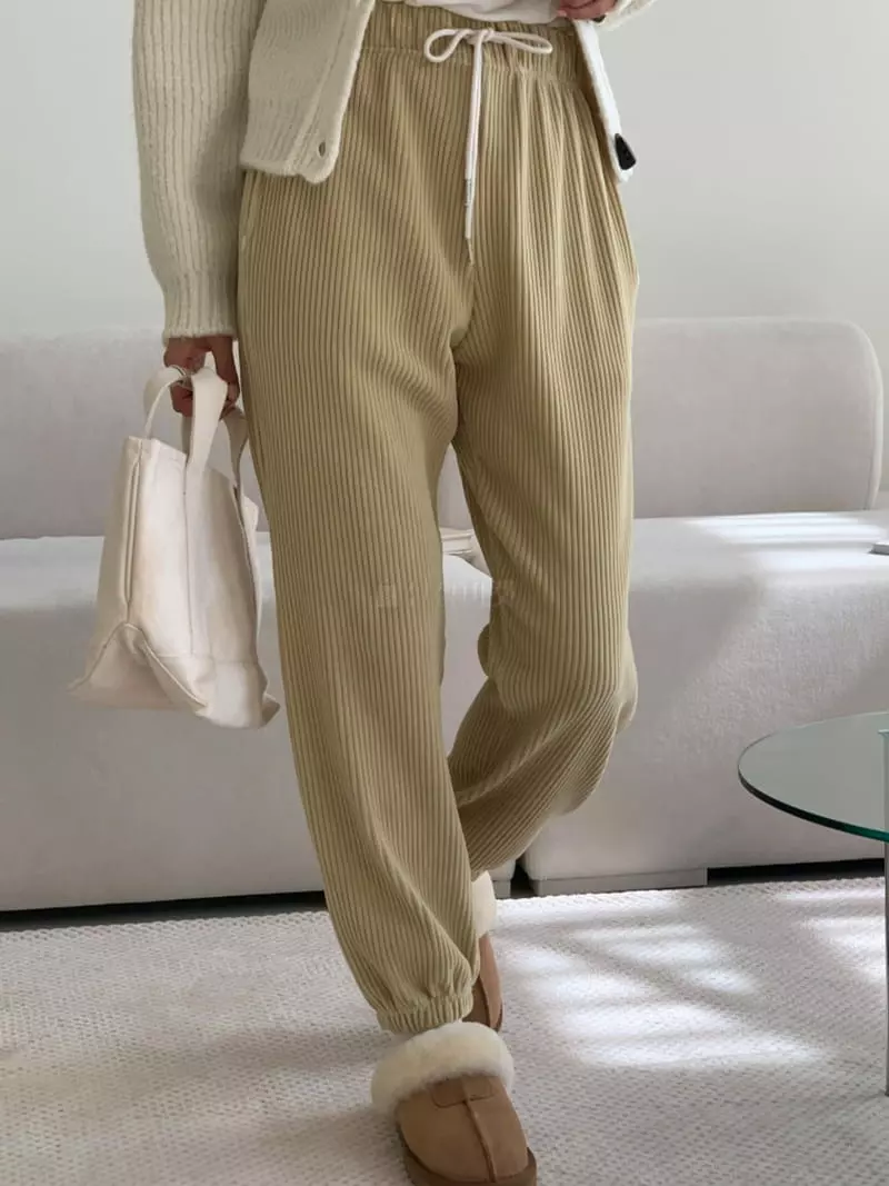 Ff - Korean Women Fashion - #thatsdarling - Velvet Pants - 6
