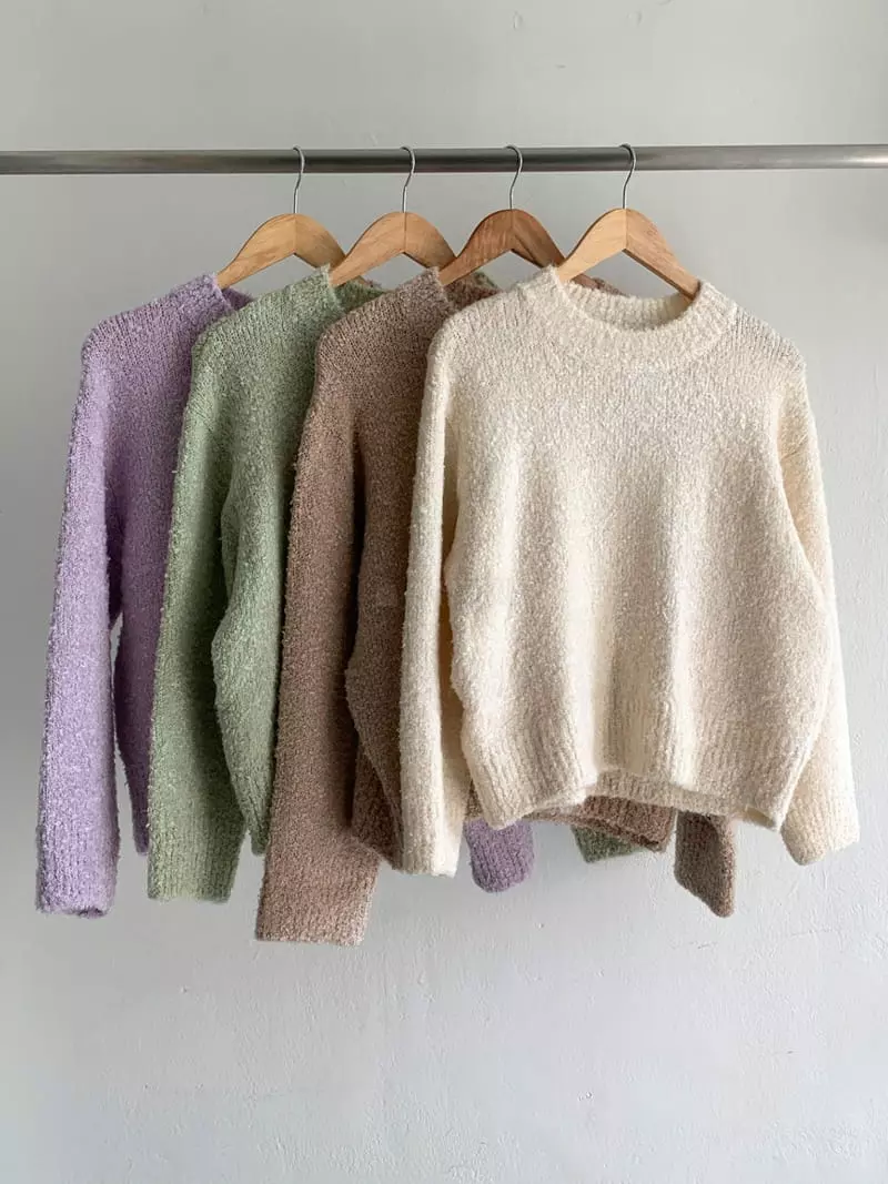 Ff - Korean Women Fashion - #vintageinspired - Pure Bookle Knit Tee - 7