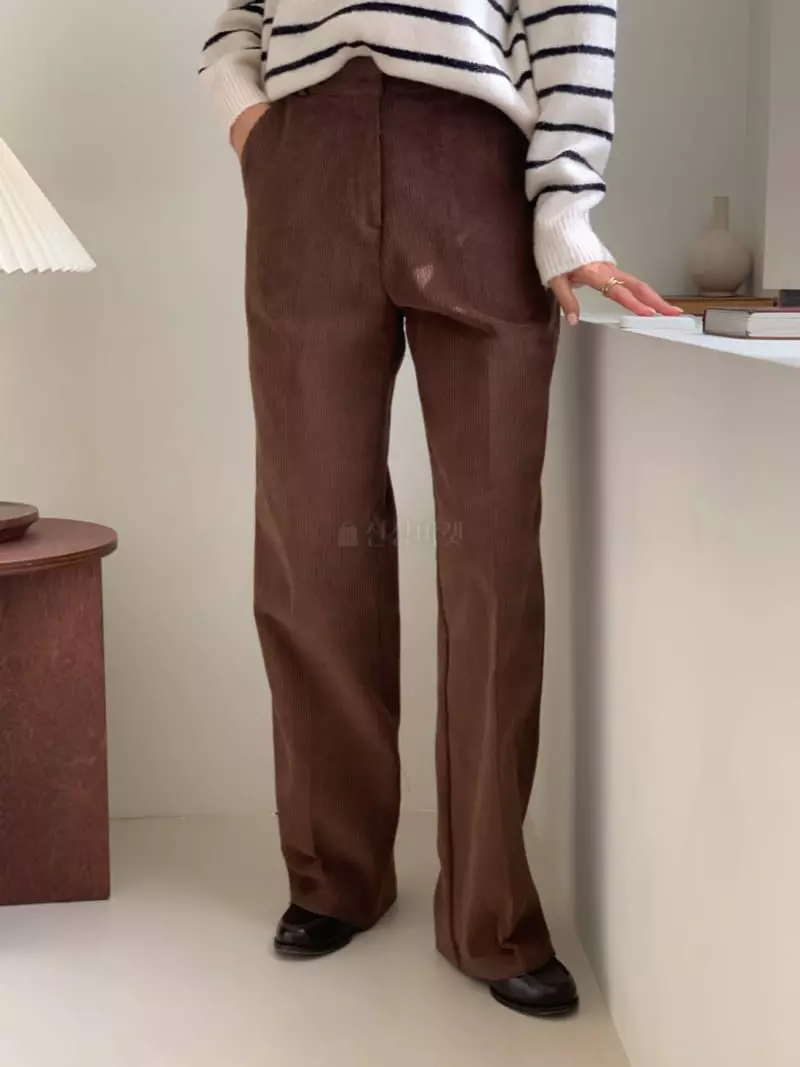 Ff - Korean Women Fashion - #vintageinspired - Corduroy Pants