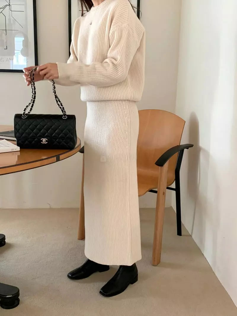 Ff - Korean Women Fashion - #vintageinspired - Boe Top Bottom Set