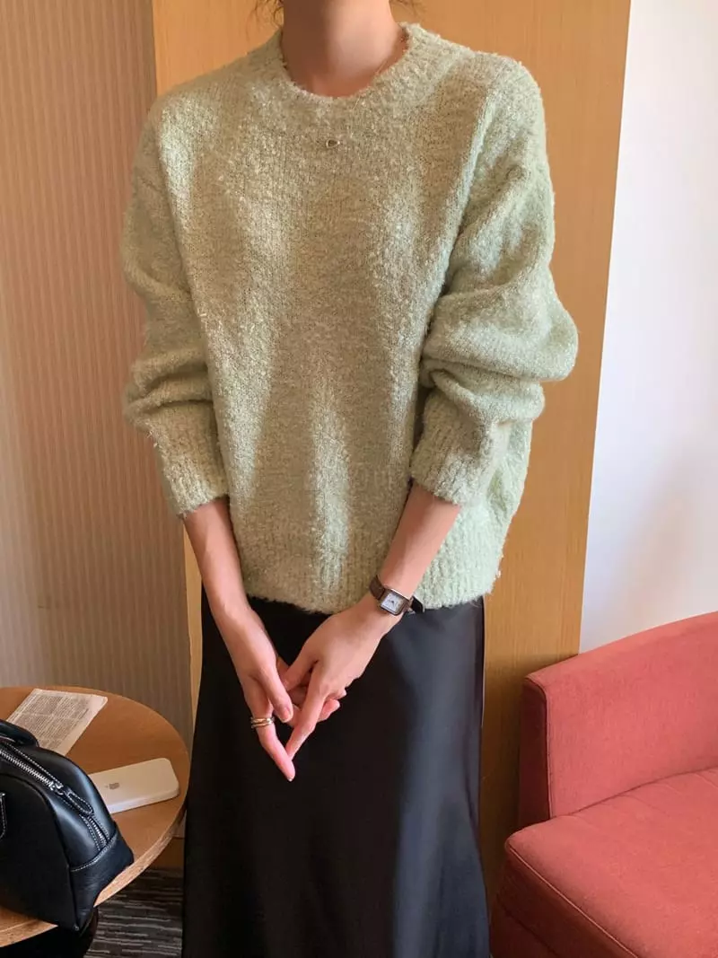 Ff - Korean Women Fashion - #womensfashion - Pure Bookle Knit Tee - 2