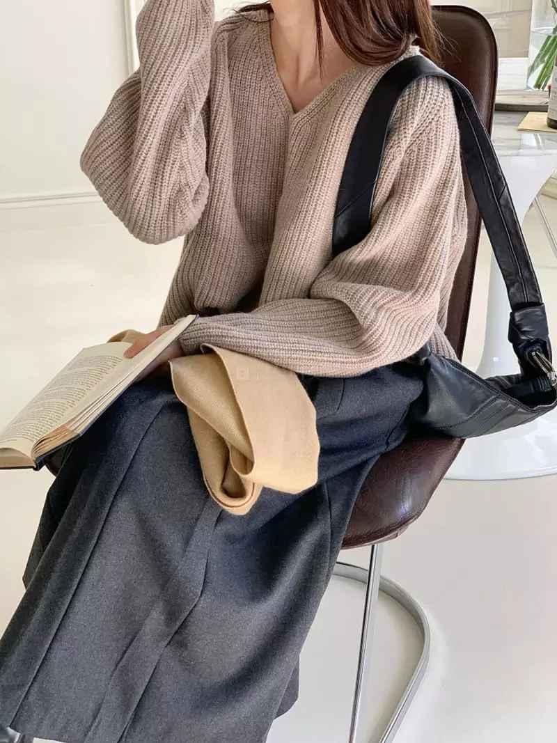 Ff - Korean Women Fashion - #womensfashion - Tarin Knit Tee - 12