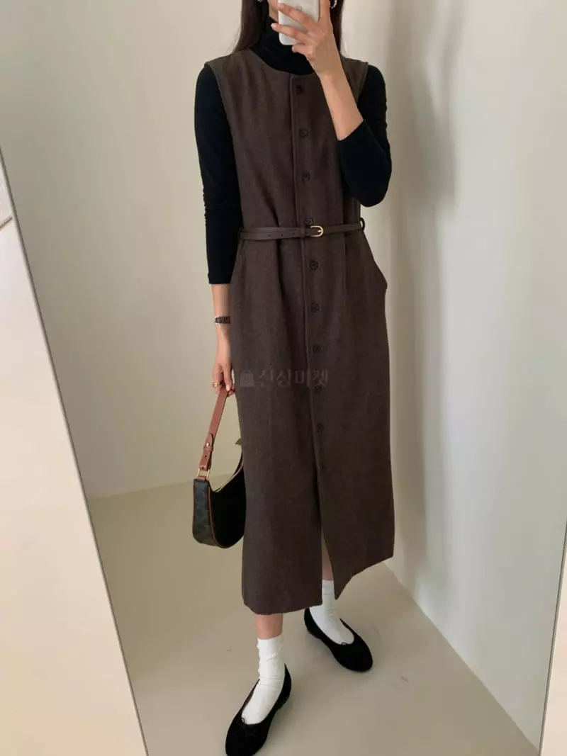 Ff - Korean Women Fashion - #womensfashion - Belt One-piece - 2