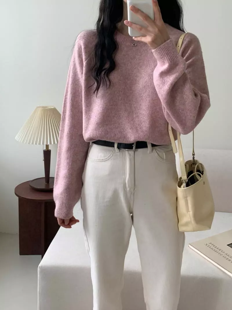 Ff - Korean Women Fashion - #womensfashion - Off Knit Tee
