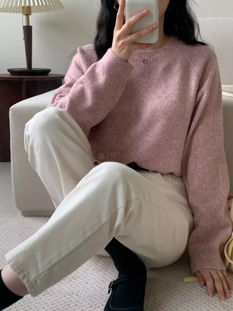 Ff - Korean Women Fashion - #womensfashion - Off Knit Tee - 5