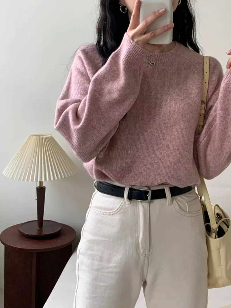 Ff - Korean Women Fashion - #womensfashion - Off Knit Tee - 7