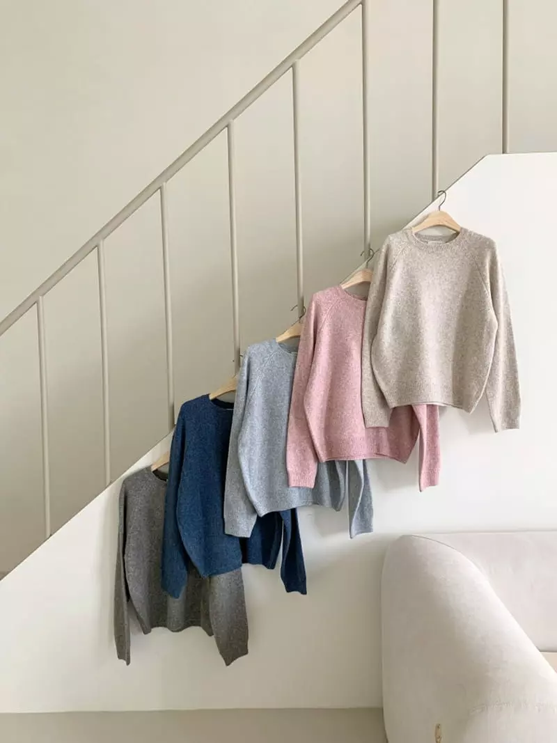 Ff - Korean Women Fashion - #womensfashion - Off Knit Tee - 9