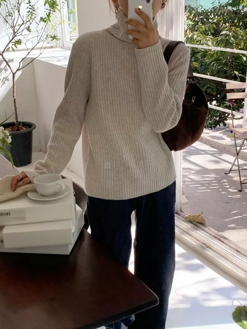 Ff - Korean Women Fashion - #womensfashion - Air Turtleneck Tee - 10