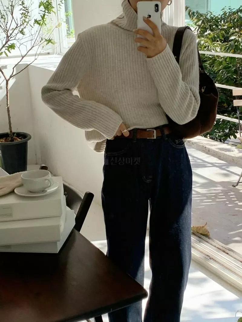 Ff - Korean Women Fashion - #womensfashion - Air Turtleneck Tee - 12