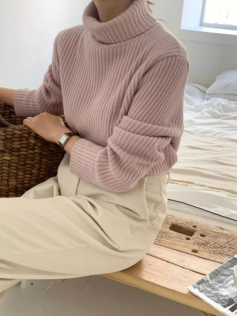 Ff - Korean Women Fashion - #womensfashion - Air Turtleneck Tee - 2
