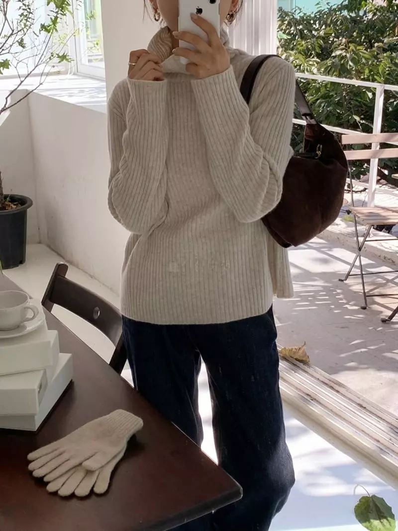 Ff - Korean Women Fashion - #womensfashion - Air Turtleneck Tee - 8
