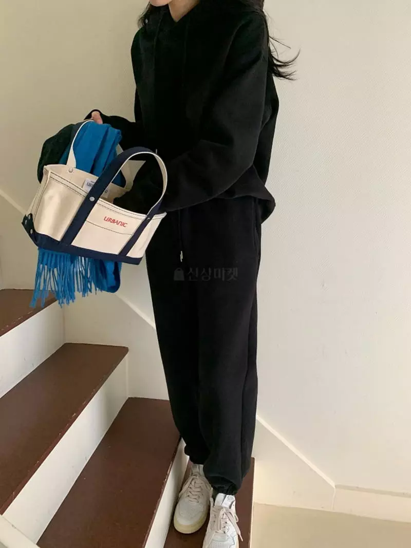 Ff - Korean Women Fashion - #womensfashion - Fleece Top Bottom Set - 10