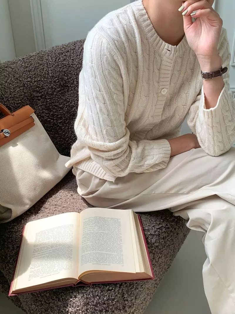 Ff - Korean Women Fashion - #womensfashion - Mov Twist Cardigan