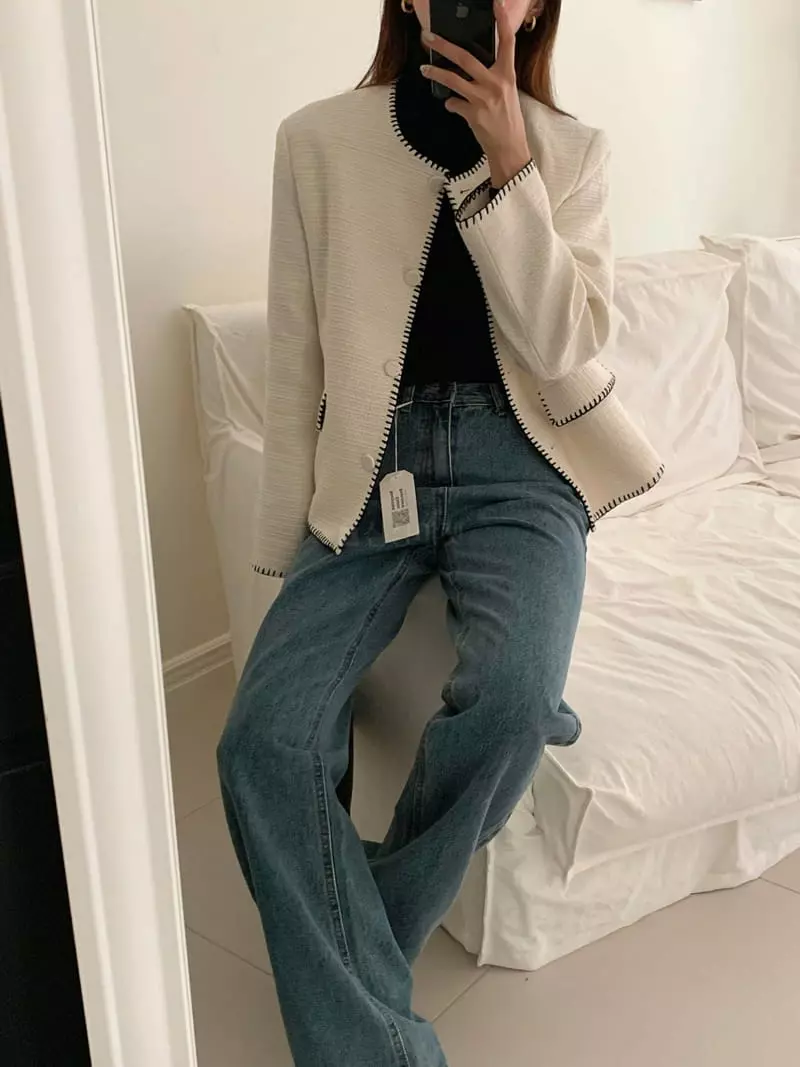 Ff - Korean Women Fashion - #momslook - Recycle Jeans - 4
