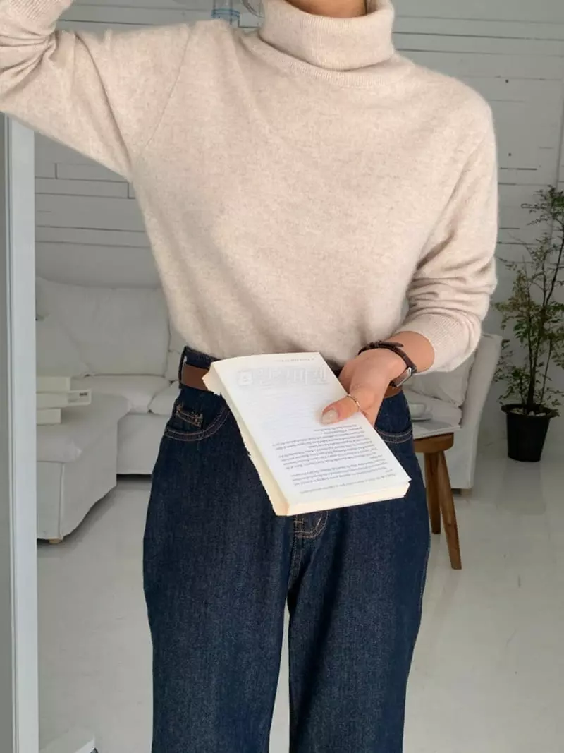 Ff - Korean Women Fashion - #womensfashion - Racoon Turtleneck Knit Tee - 10