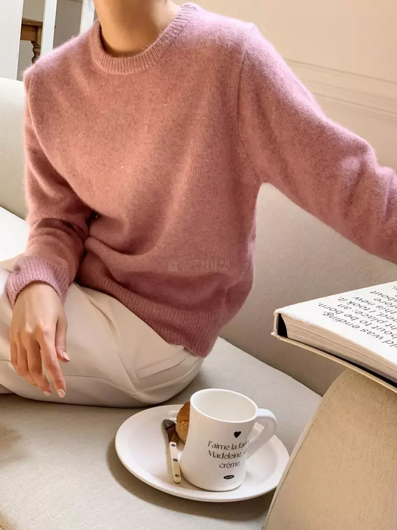 Ff - Korean Women Fashion - #womensfashion - Racoon Pine Knit Tee