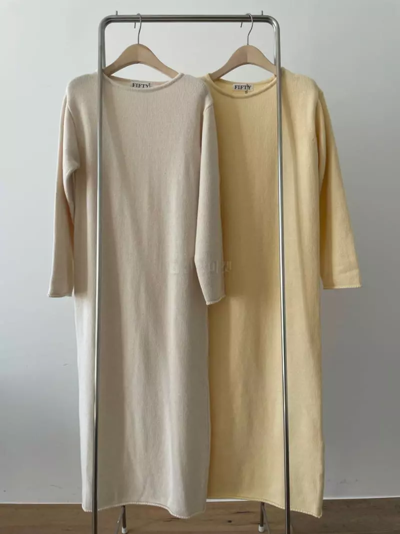Fifty - Korean Women Fashion - #momslook - Plain One-piece - 6