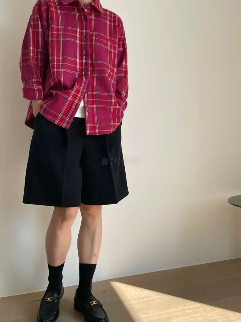 Fifty - Korean Women Fashion - #momslook - Tatan Check Shirt - 2