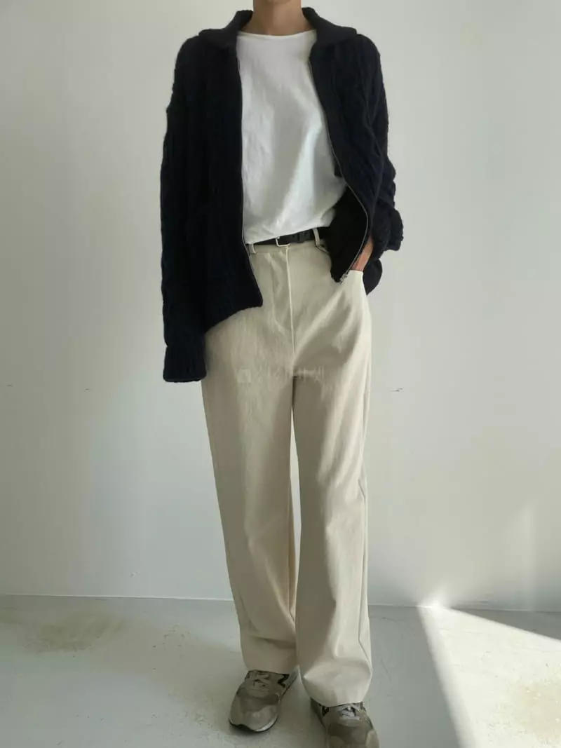 Fifty - Korean Women Fashion - #momslook - Collar Zip-up - 6