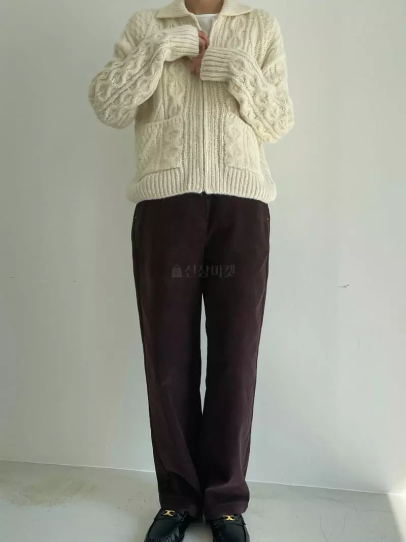 Fifty - Korean Women Fashion - #momslook - Collar Zip-up - 7