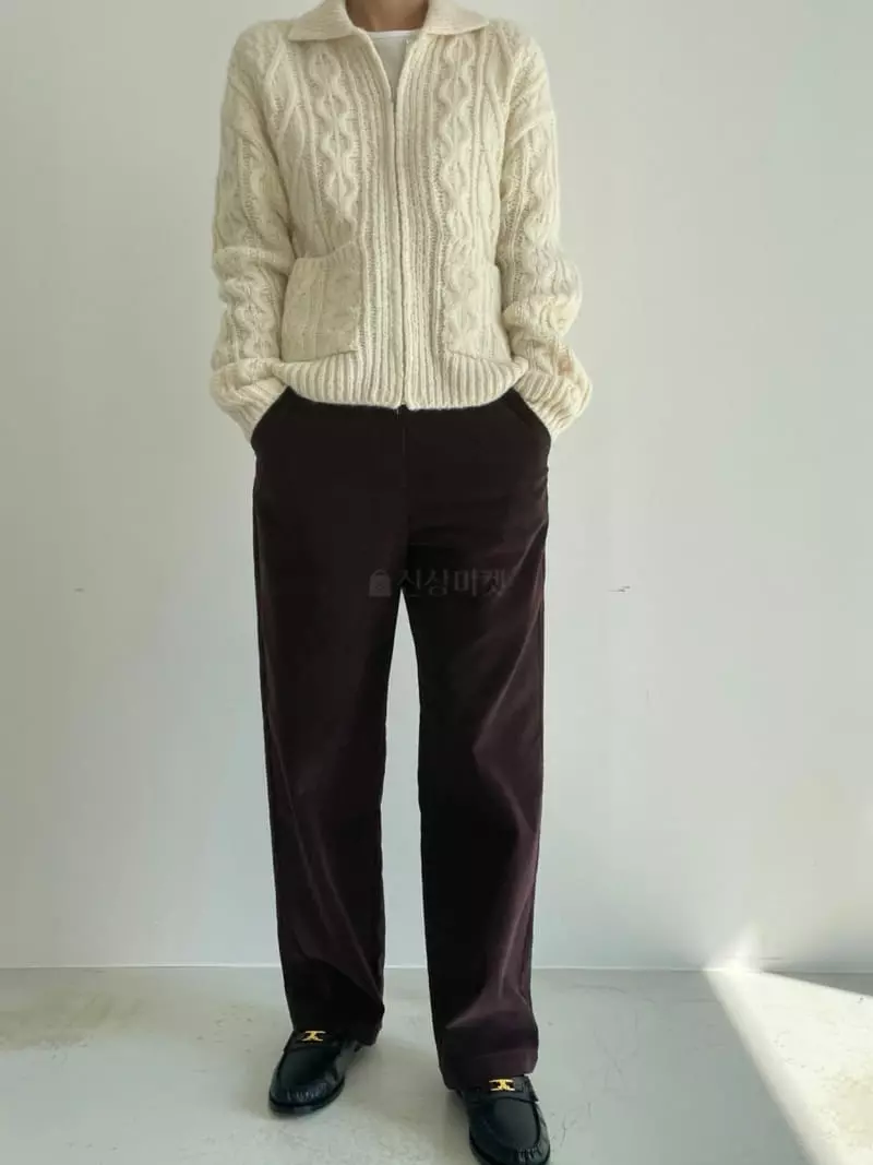Fifty - Korean Women Fashion - #momslook - Collar Zip-up - 8