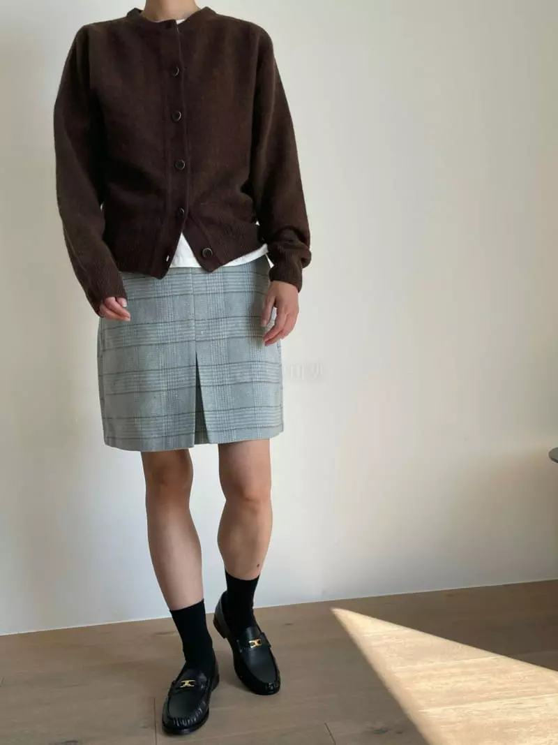 Fifty - Korean Women Fashion - #momslook - Check Mini Skirt - 6