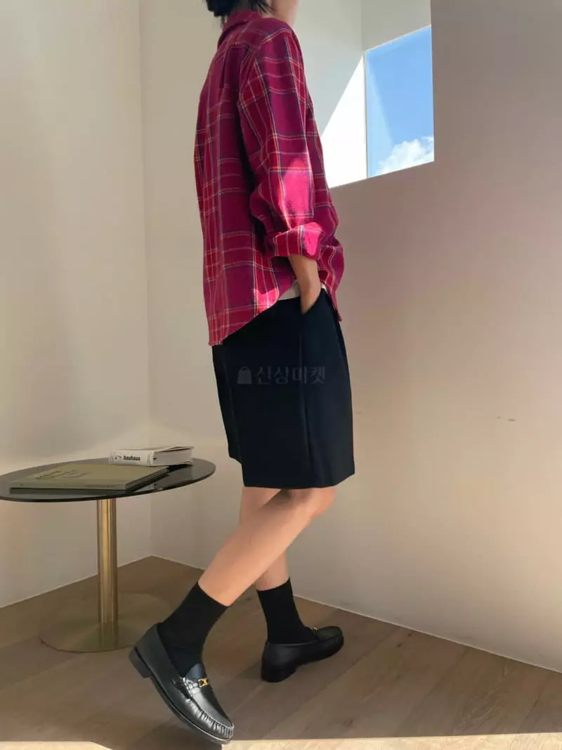Fifty - Korean Women Fashion - #womensfashion - Tatan Check Shirt - 3