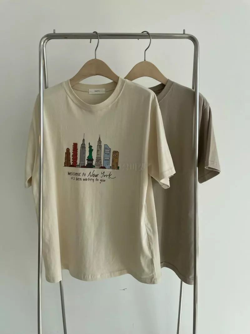Fifty - Korean Women Fashion - #womensfashion - New York Tee - 6