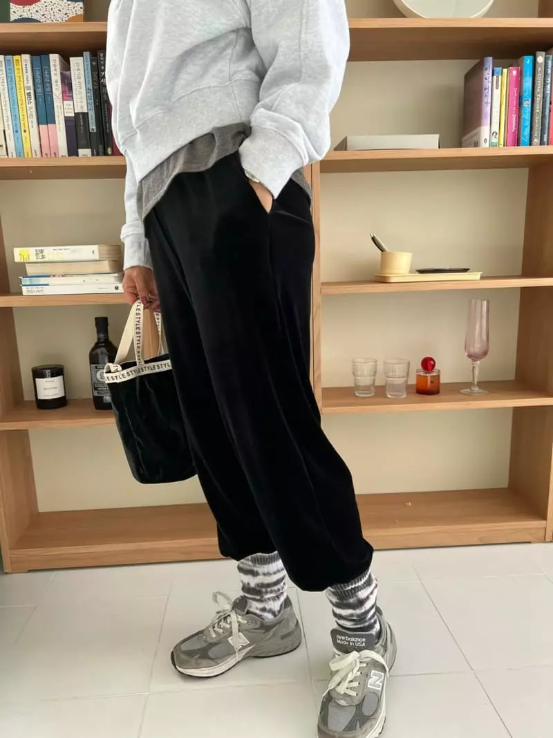 Fine Studio - Korean Children Fashion - #fashionkids - Velvet Pants with Mom - 12