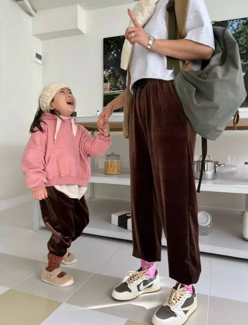 Fine Studio - Korean Children Fashion - #prettylittlegirls - Velvet Pants with Mom - 6
