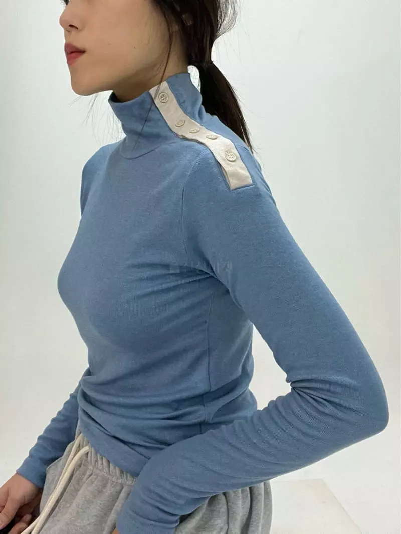 Flipar - Korean Women Fashion - #momslook - Button Tee - 6