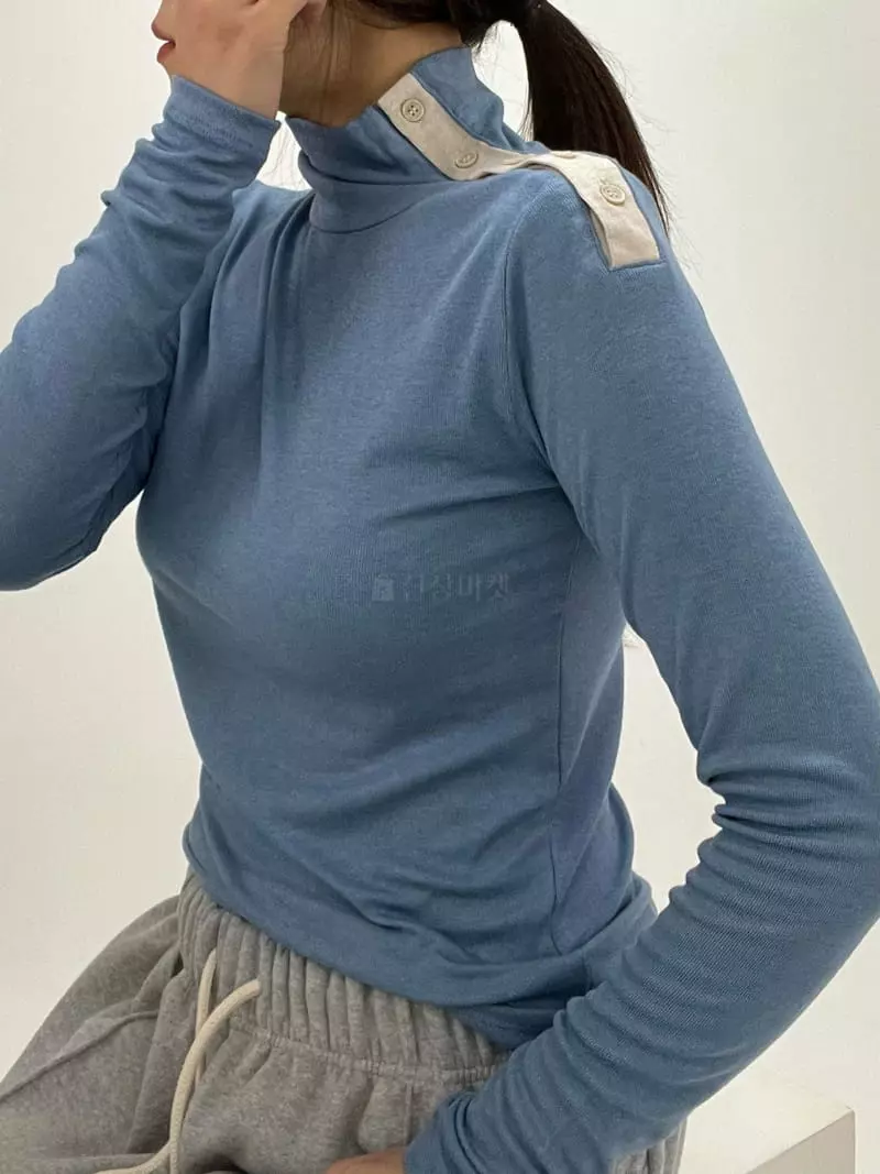 Flipar - Korean Women Fashion - #momslook - Button Tee - 7