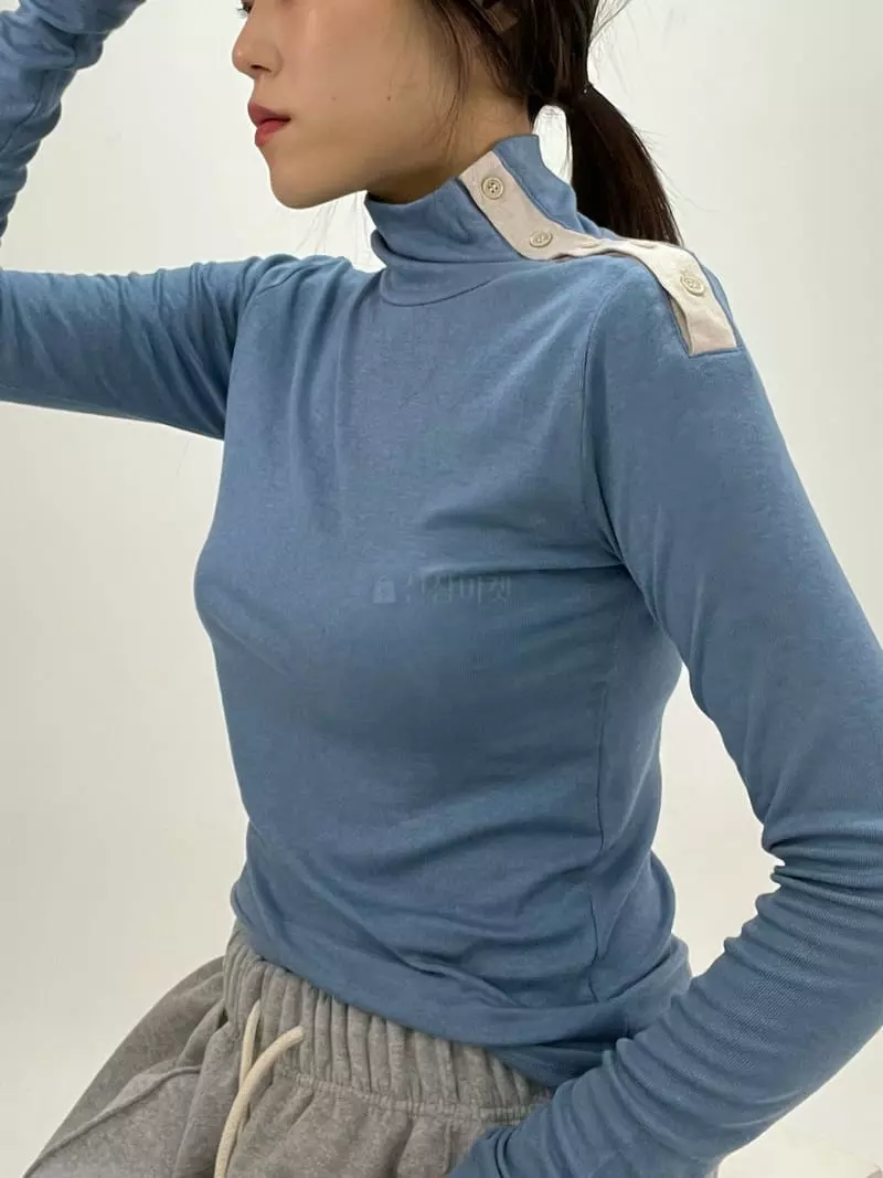 Flipar - Korean Women Fashion - #momslook - Button Tee - 8