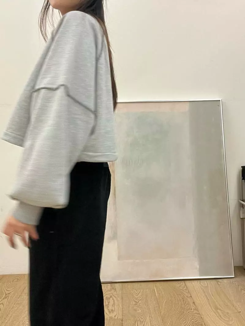 Flipar - Korean Women Fashion - #momslook - Puff Crop Sweatshirt - 3