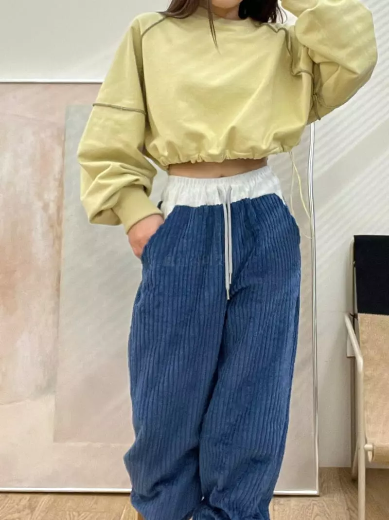 Flipar - Korean Women Fashion - #momslook - Rib Color Pants - 4