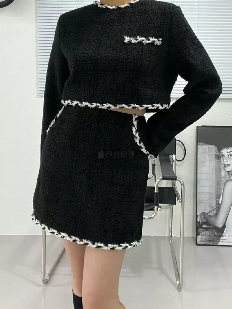 Flipar - Korean Women Fashion - #pursuepretty - Reversible Twid Jacket - 3