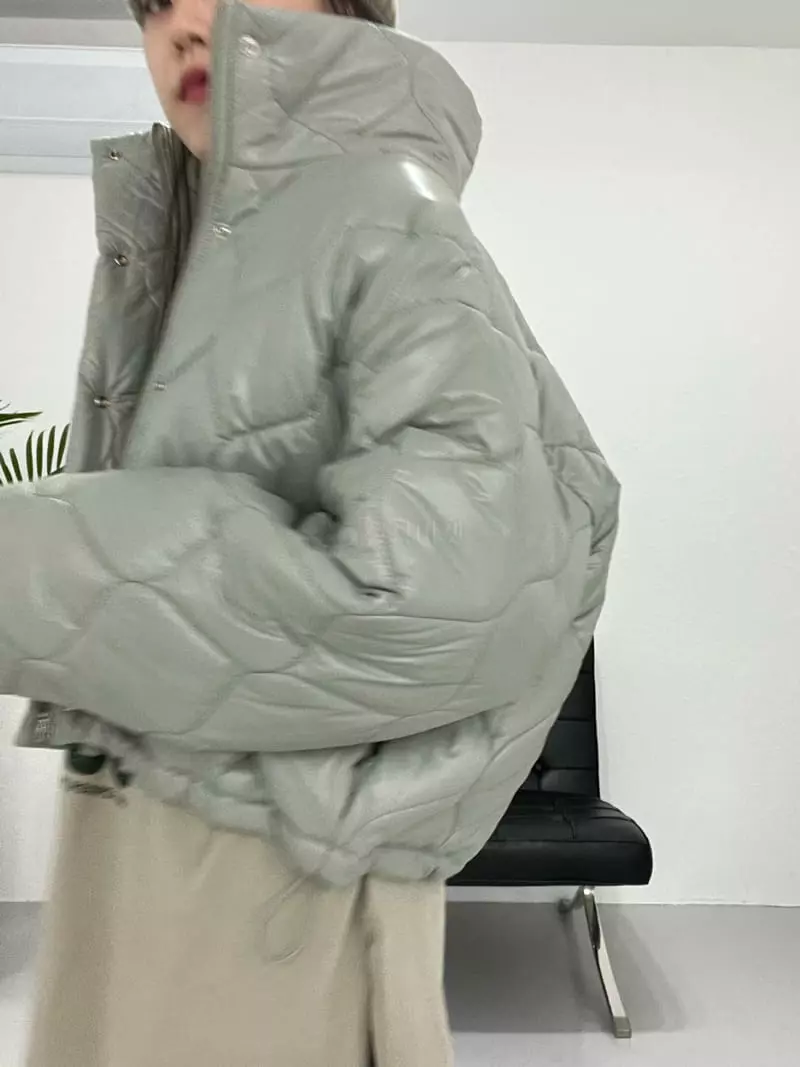 Flipar - Korean Women Fashion - #restrostyle - Peach Padding Jacket