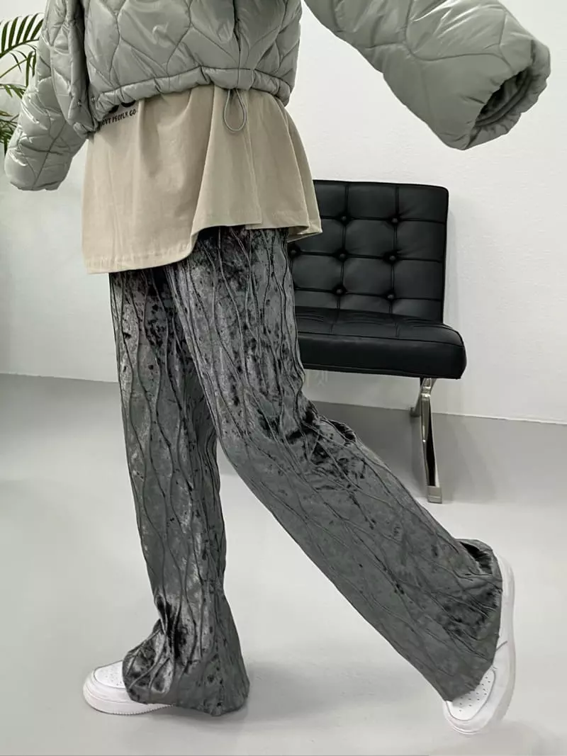 Flipar - Korean Women Fashion - #romanticstyle - Velvet Pants - 3