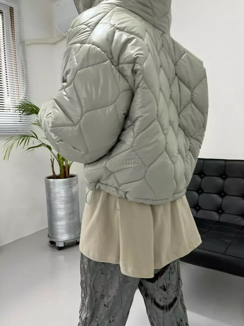 Flipar - Korean Women Fashion - #romanticstyle - Peach Padding Jacket - 2