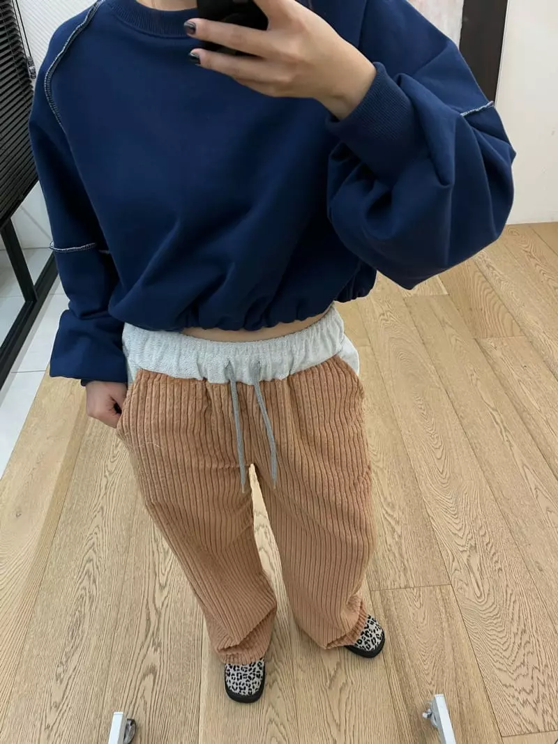 Flipar - Korean Women Fashion - #shopsmall - Puff Crop Sweatshirt - 12