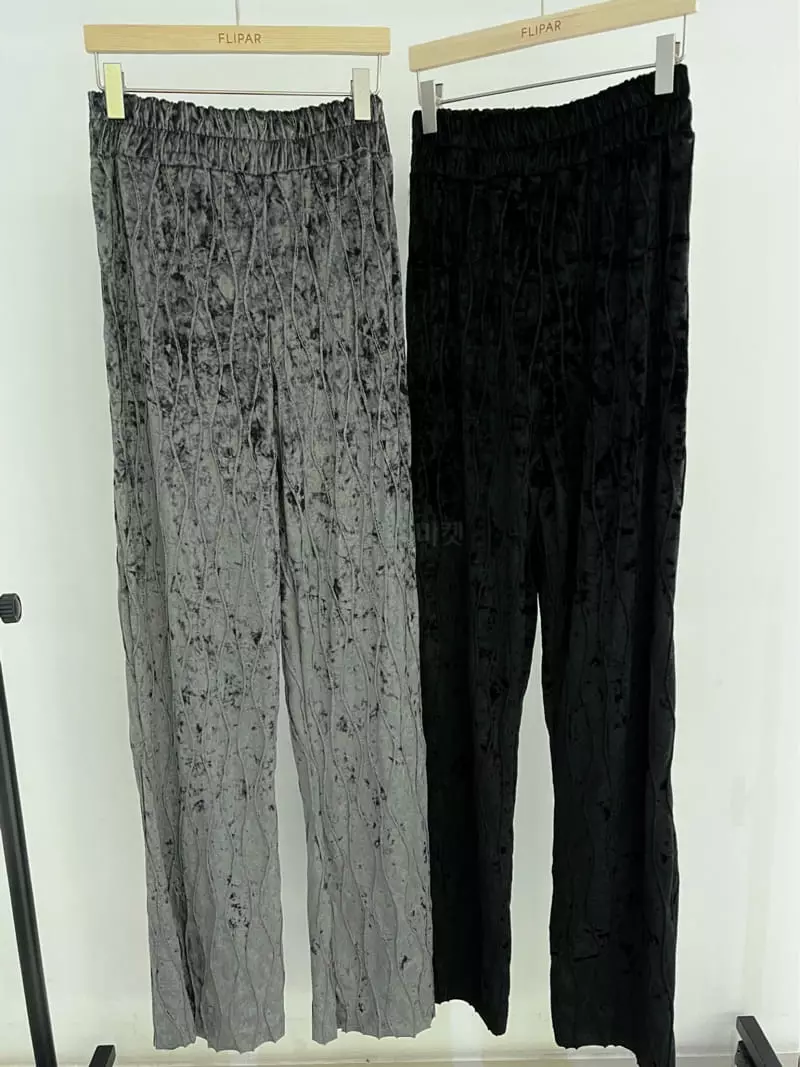Flipar - Korean Women Fashion - #romanticstyle - Velvet Pants - 4