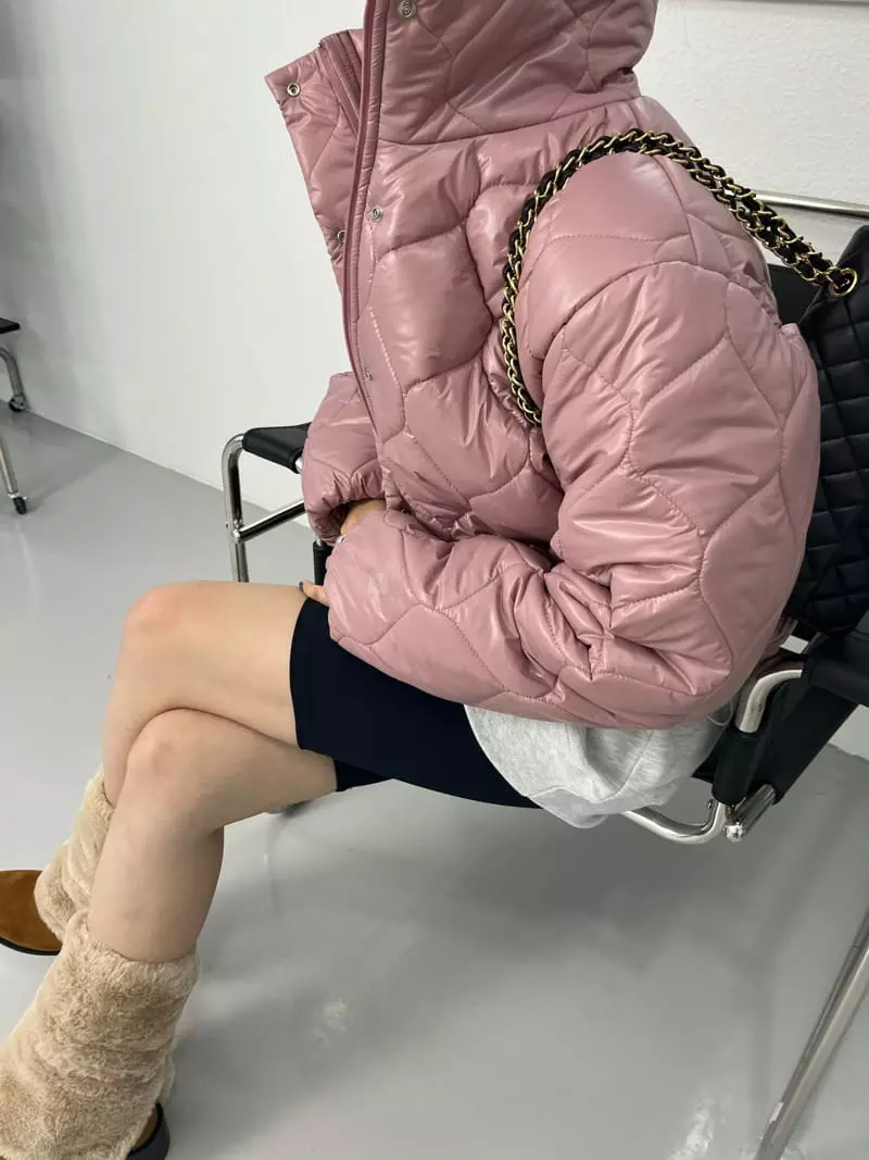 Flipar - Korean Women Fashion - #shopsmall - Peach Padding Jacket - 4