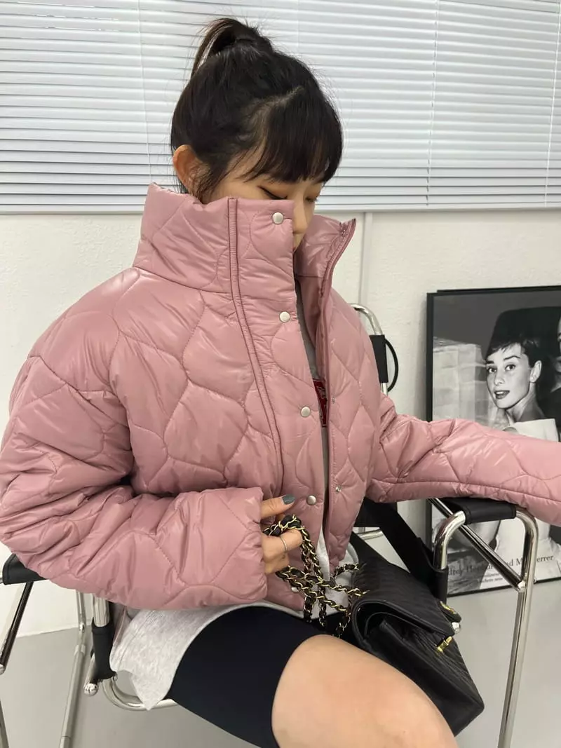 Flipar - Korean Women Fashion - #thelittlethings - Peach Padding Jacket - 5