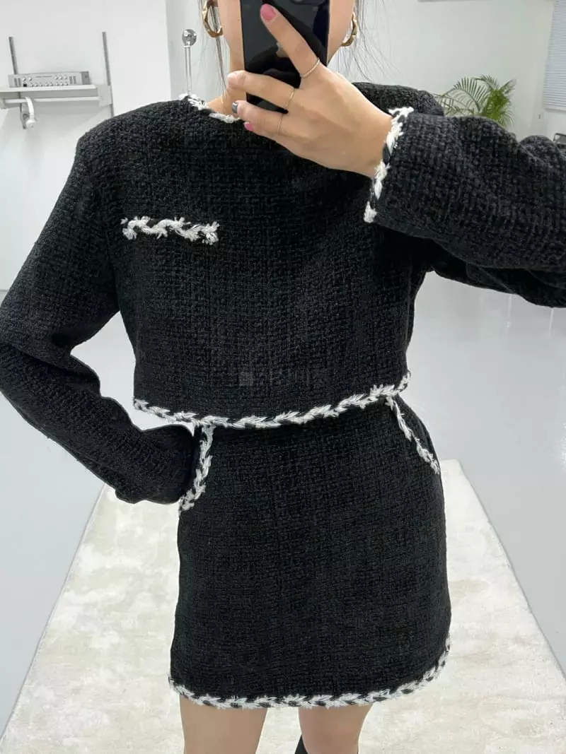 Flipar - Korean Women Fashion - #vintageinspired - Reversible Twid Jacket