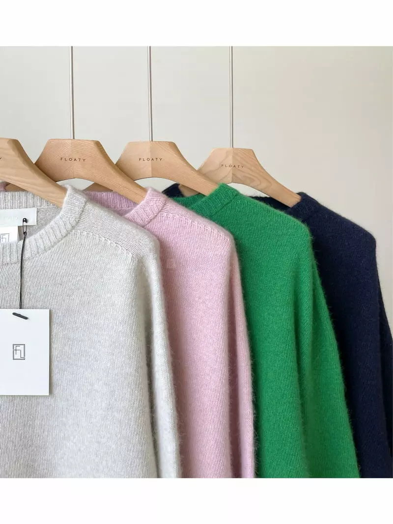 Floaty - Korean Women Fashion - #momslook - Whole Gament Knit Tee - 11