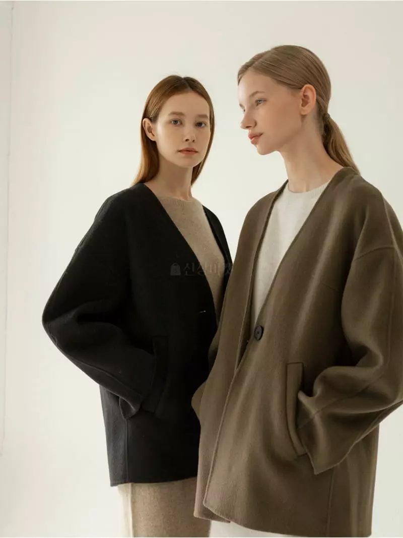 Floaty - Korean Women Fashion - #momslook - Ov Half Coat - 3