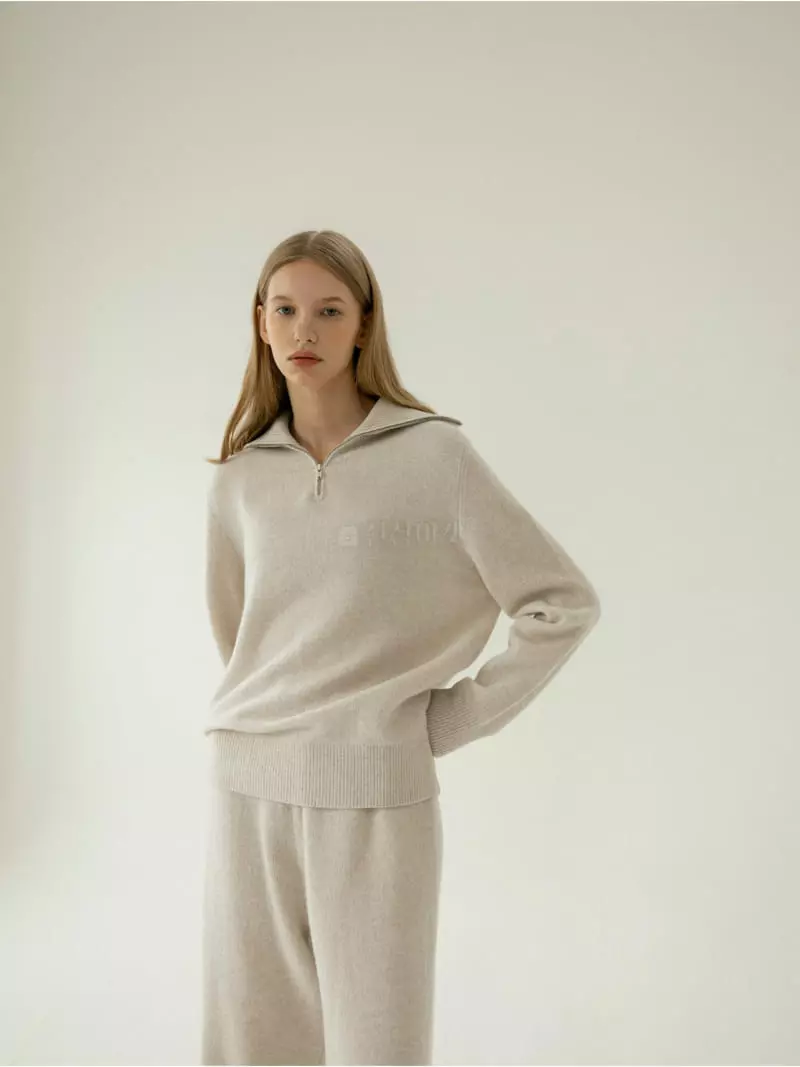 Floaty - Korean Women Fashion - #momslook - Jenny Collar Knit Tee - 2