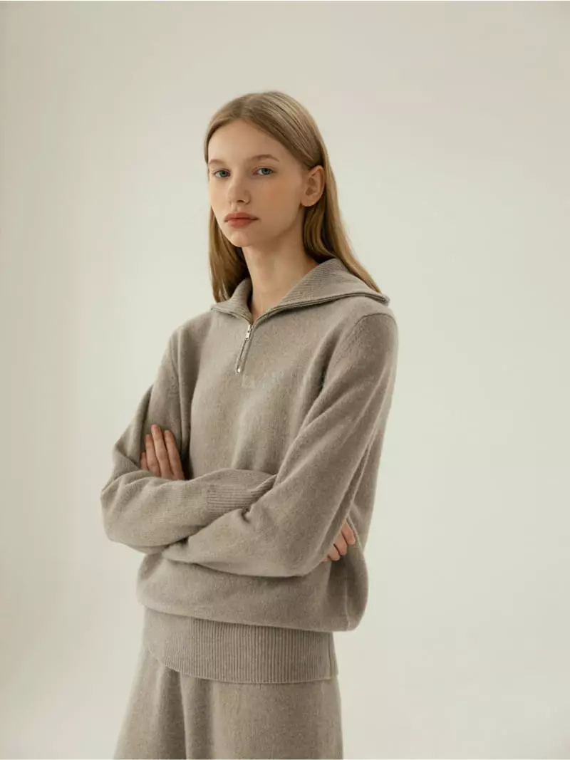 Floaty - Korean Women Fashion - #momslook - Jenny Collar Knit Tee - 8